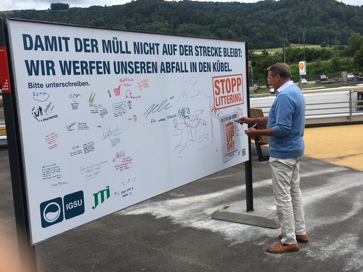 Medienmitteilung: «Deitingen: IGSU-Botschafter sensibilisieren für saubere Autobahn»