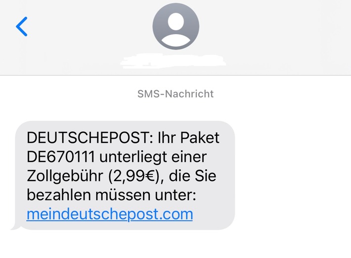 HZA-M: Keine Zollgebühren - Zoll warnt vor Fake-SMS