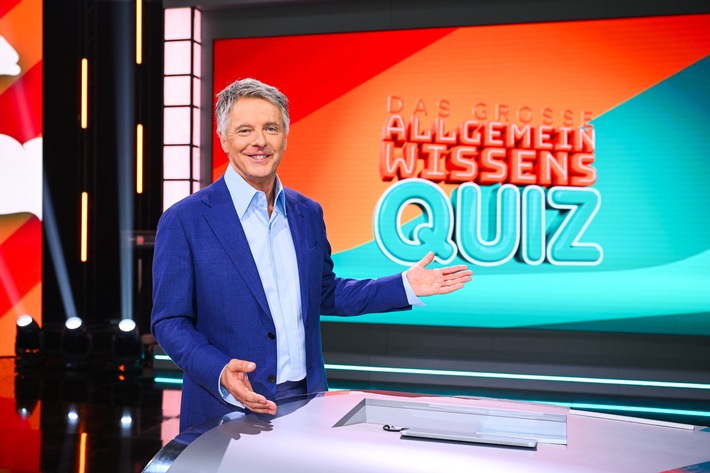 Donnerstag bleibt Quiztag! Zum Start von "Das große Allgemeinwissensquiz" testet Jörg Pilawa am Donnerstag in SAT.1 Linda Zervakis und Johannes B. Kerner