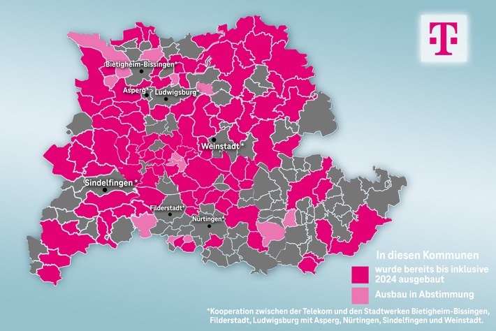 Glasfaserausbau für die Gigabit Region Stuttgart: Die Telekom hat geliefert