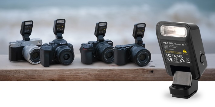 Viltrox Flash Vintage Z2 – kompakter Aufsteckblitz für Sony, Canon, Fujifilm und Nikon