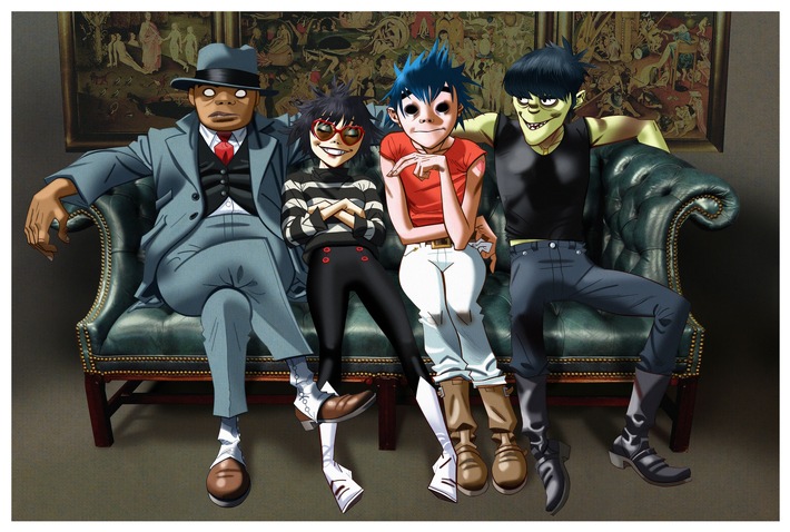 Gorillaz im November 2017 auf HUMANZ-Tour