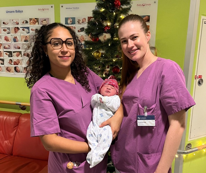 Pressemitteilung: Sarah Mousa kam blitzschnell - Klinikum Nürnberg begrüßt das Neujahrsbaby
