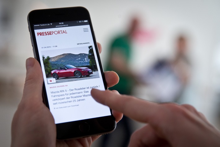 PR-Inhalte immer und überall: Neue Version von Presseportal.ch für Smartphones ist online