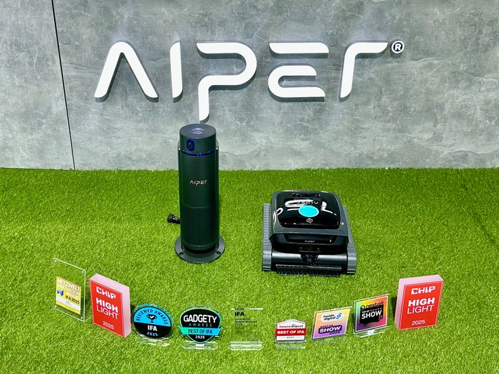 IFA 2025: Aiper erhält zahlreiche Innovationspreise für KI-Poolroboter und smartes Bewässerungssystem