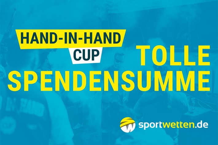 sportwetten.de generiert 24.000 EUR für den "Hand-in-Hand-Cup"