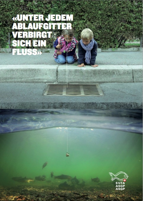 Unter jedem Ablaufgitter verbirgt sich ein Fluss / Eine Sensibilisierungskampagne, demnächst bei uns in Kino und Fernsehen sowie unter www.aquava.ch