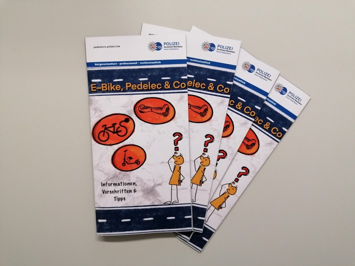 POL-PB: E-Bike, Pedelec & Co.: Kreispolizeibehörde Paderborn veröffentlicht neuen Flyer