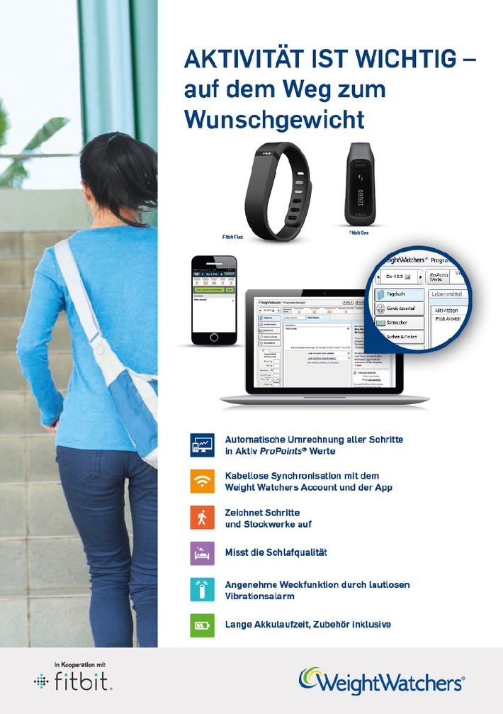 Weight Watchers und Fitbit kooperieren in Deutschland