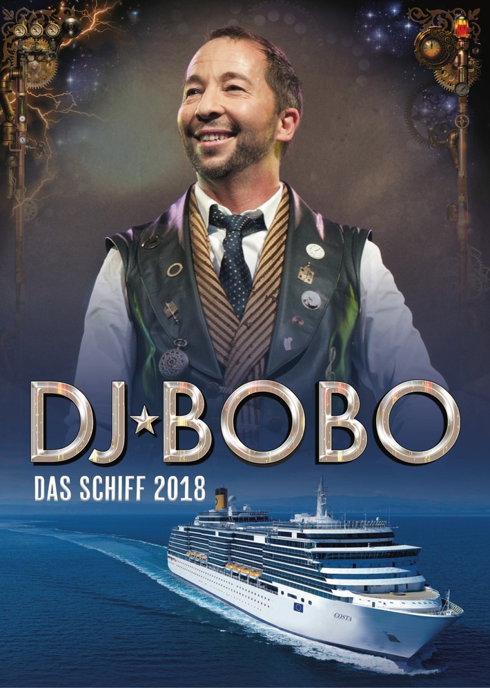 Große Musik-Kreuzfahrt mit DJ Bobo im April 2018 / kreuzfahrten.de übernimmt Deutschland-Vertrieb exklusiv