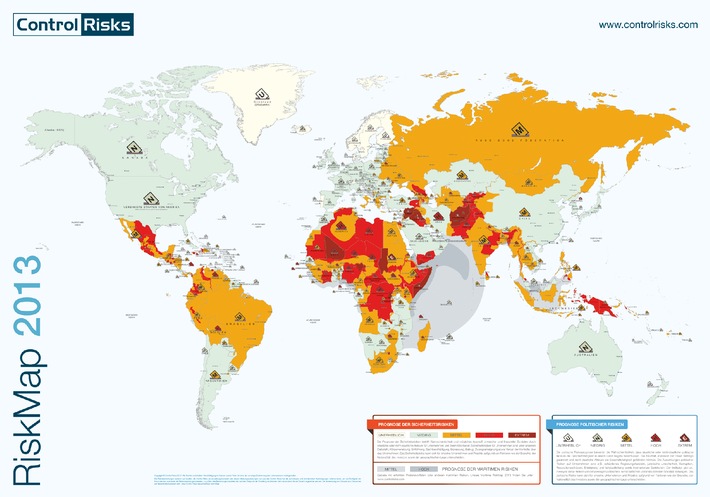 RiskMap 2013: Geschwächtes Europa verursacht eine neue Dimension politischer Risiken für Unternehmen