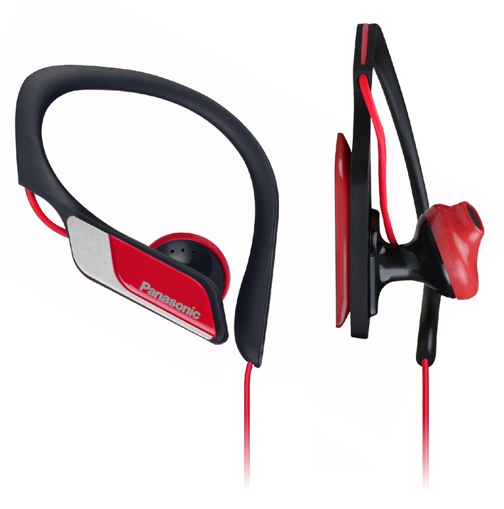 Panasonic RP-HS34E: Kopfhörer für Sportbegeisterte / Neu entwickelter Sport Clip Ohrhörer für besondere Ansprüche