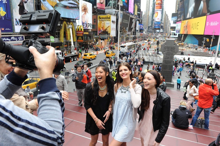 Die Finalistinnen von "Germany´s next Topmodel" unterwegs in New York