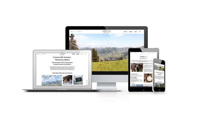 Frisch in den Bergfrühling: Gstaad Saanenland Tourismus geht mit neuer Website live