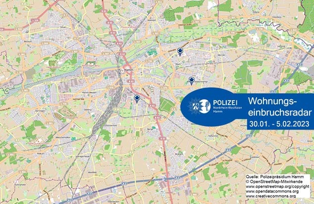 POL-HAM: Wohnungseinbruchsradar Hamm für die Woche vom 13. Februar bis 19. Februar 2023