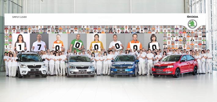 SKODA produziert 17-millionstes Fahrzeug (FOTO)
