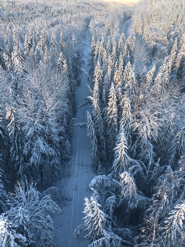 Pressemitteilung: Schwere Schneestürme in Schweden. E.ON rund um die Uhr im Einsatz
