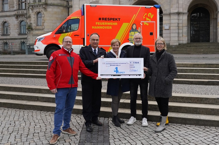 POL-H: Blaulichtorganisationen übergeben Erlös aus "Run4Respect" an den Weißen Ring in Hannover
