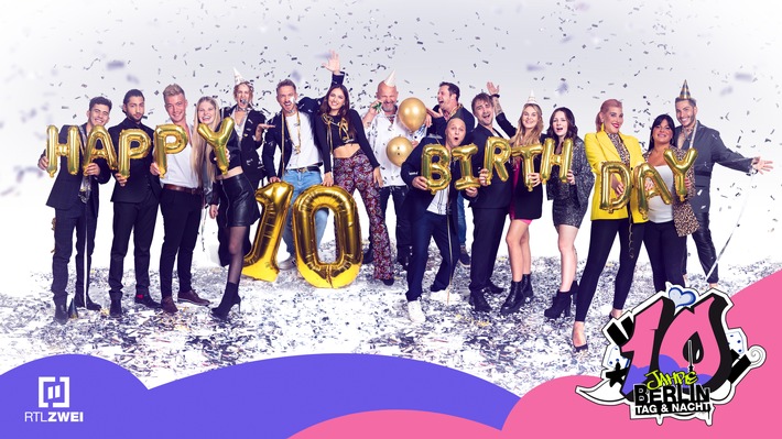 RTLZWEI-Kult-Soap feiert runden Geburtstag mit Spezialprogramm / Zehn Jahre "Berlin - Tag & Nacht"