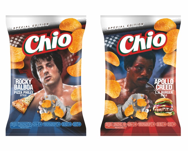 Die neue Chio Chips Limited Edition Rocky Balboa &amp; Apollo Creed