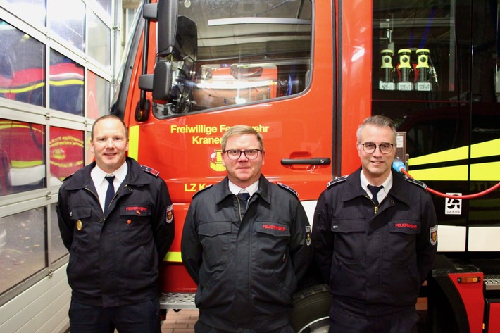 FW Kranenburg: Neue Löschzugführung in Kranenburg