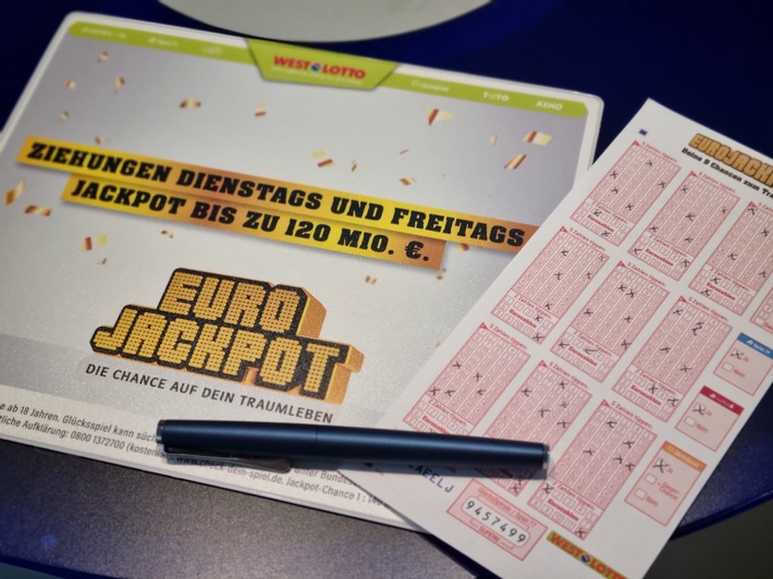 Zwei Treffer an den Karnevalstagen / Eurojackpot-Spieler aus Dänemark erhält 10 Millionen Euro