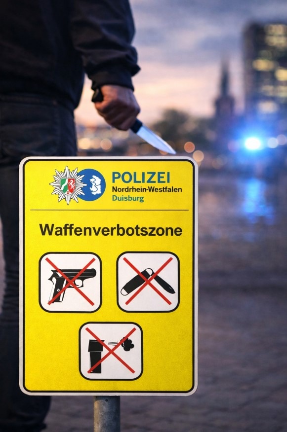 POL-DU: Hamborn: Genehmigung für eine Waffen- und Messerverbotszone auf dem Hamborner Altmarkt liegt vor