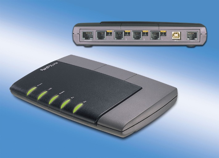 Rufannahme auch bei 2-Kanal-Internetsurfen möglich / FRITZ!X USB v2.0
- neue ISDN-Kombianlage von AVM ab sofort im Handel