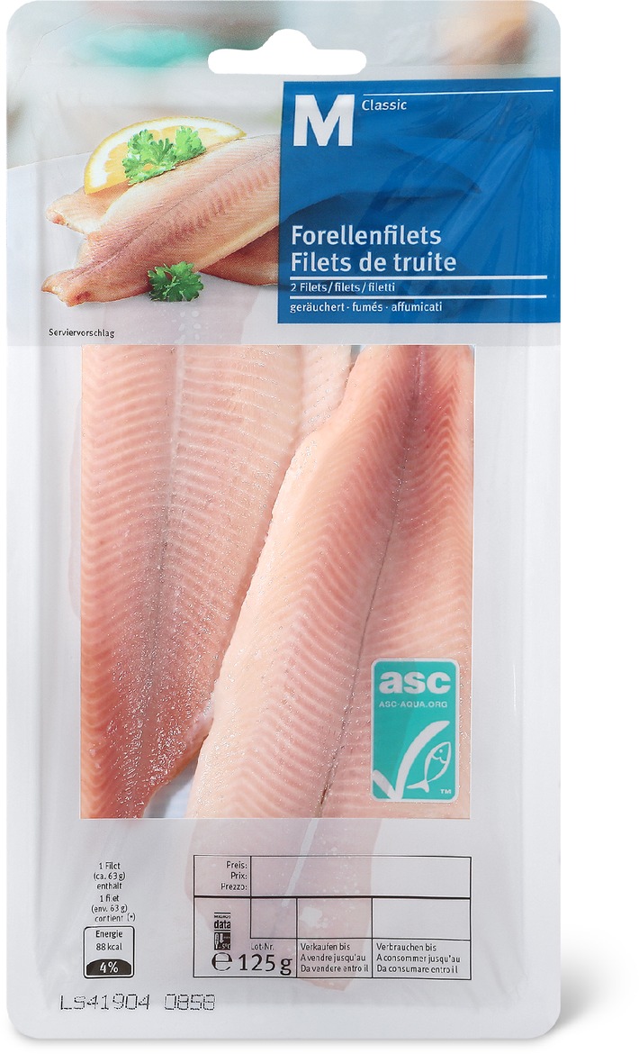 Migros verkauft als erste weltweit ASC-Forellen (BILD)