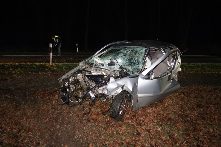 POL-DEL: Landkreis Oldenburg: Alkoholisierter Pkw-Fahrer bei Verkehrsunfall in Wardenburg leicht verletzt