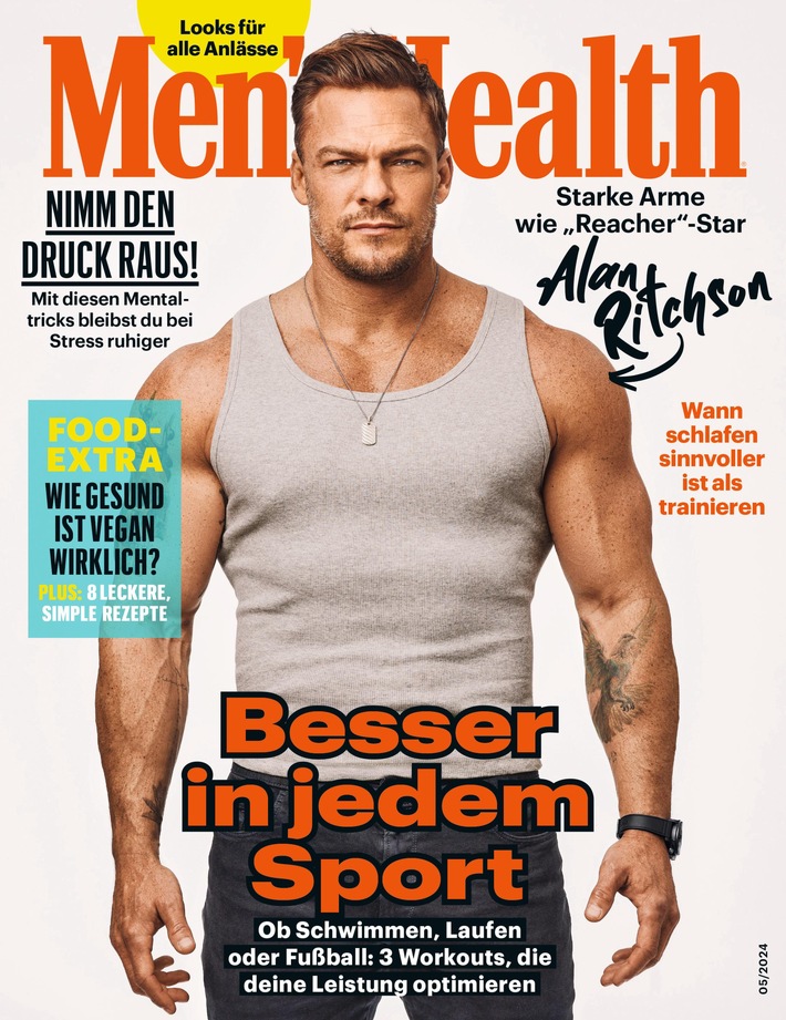 &quot;Reacher&quot;-Star Alan Ritchson bei Men&#039;s Health: &quot;Mit dieser Rolle hat sich mein Leben endlich verändert.&quot;