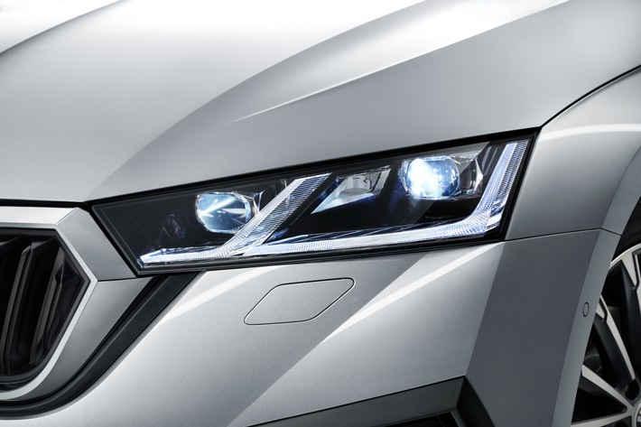 Innovative Lichttechnologie für maximale Sicherheit: SKODA setzt auf LED-Scheinwerfer (FOTO)