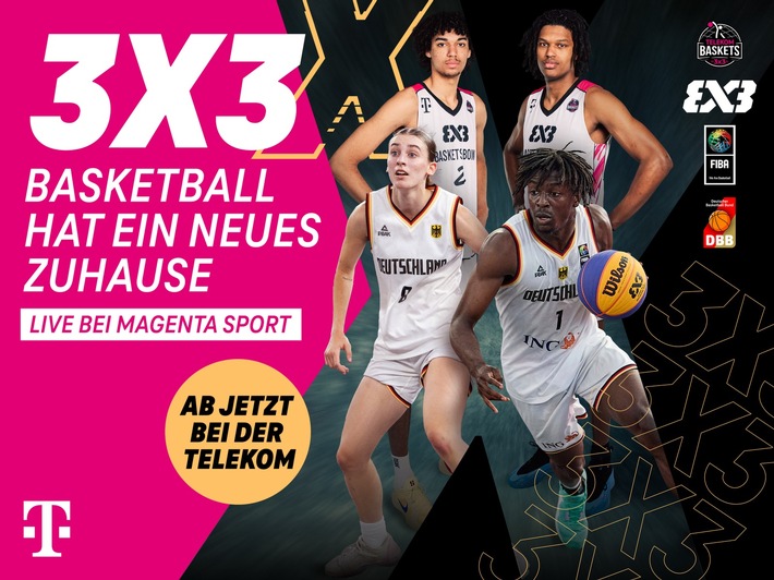 Telekom wird neue Heimat des 3x3-Basketballs in Deutschland