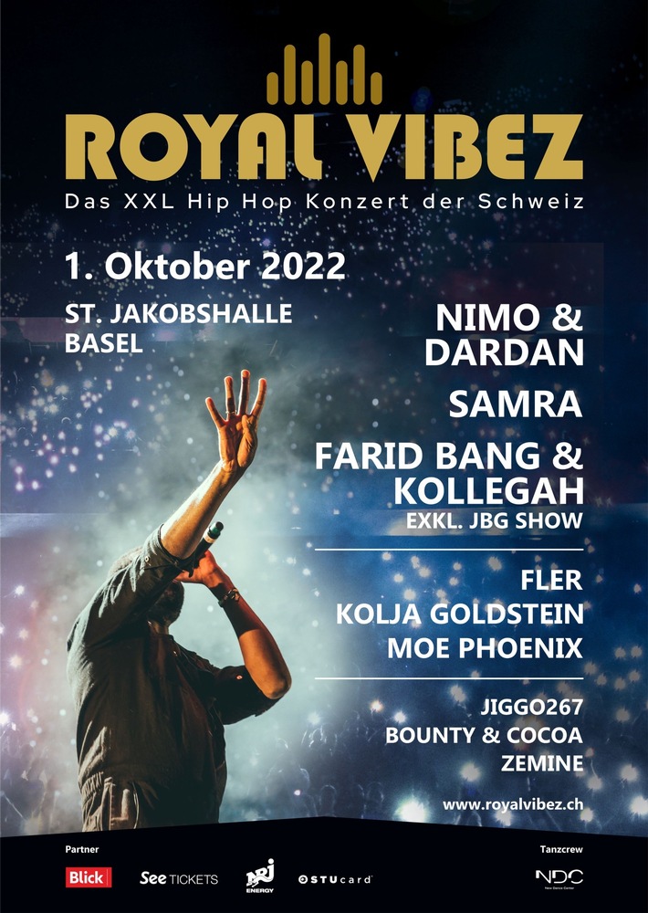 Royal Vibez – DAS XXL Hip Hop Konzert der Schweiz