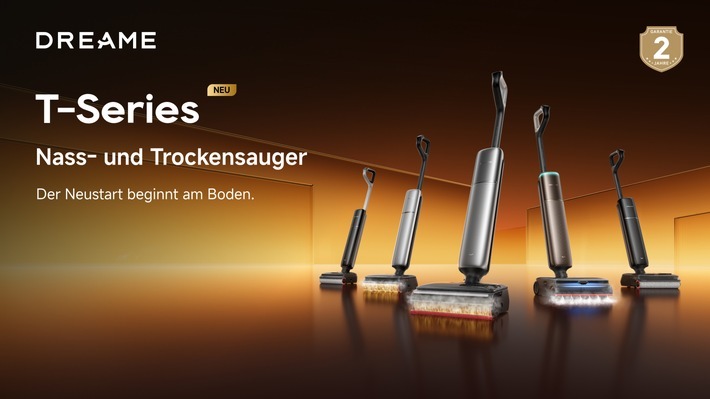 Dreame T Series / Weiterer Text über ots und www.presseportal.de/nr/173033 / Die Verwendung dieses Bildes für redaktionelle Zwecke ist unter Beachtung aller mitgeteilten Nutzungsbedingungen zulässig und dann auch honorarfrei. Veröffentlichung ausschließlich mit Bildrechte-Hinweis.
