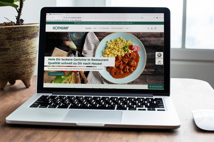 HOFMANNs pusht Online-Vertriebskanal / Facelift für digitale Vermarktung tiefkühlfrischer Gerichte