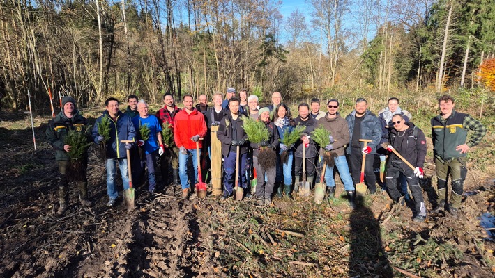 OPTIMA Mitarbeitende pflanzen 1.000 Bäume