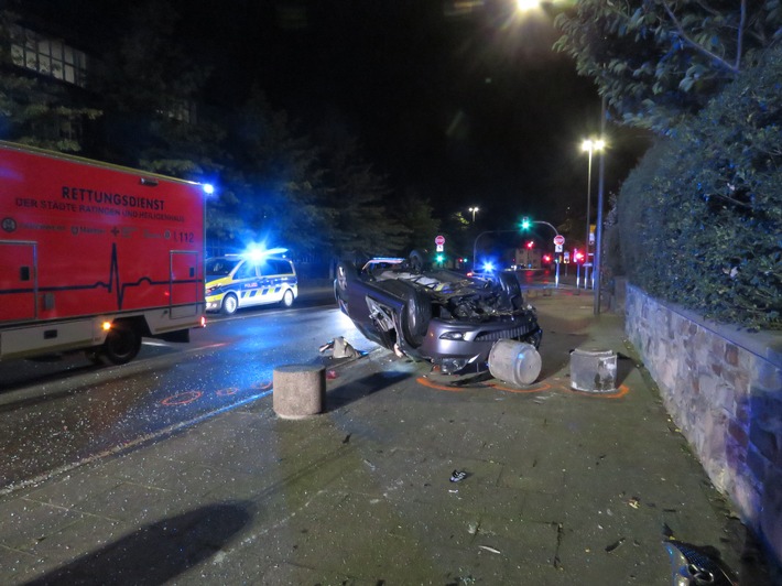 FW-Heiligenhaus: Fahrzeug überschlagen - eine Person verletzt. (Meldung 24/2020)