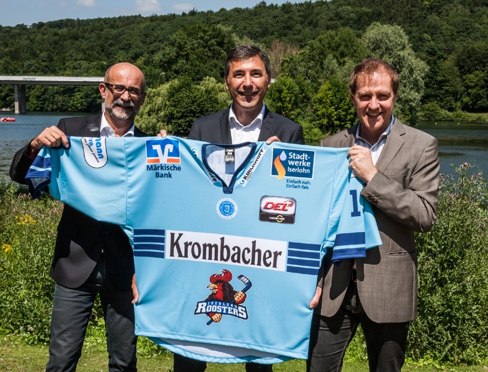 Krombacher wird neuer Hauptsponsor bei den Iserlohn Roosters (BILD)