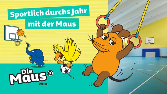 "Die Maus - Sportlich durchs Jahr mit der Maus" / Ab 1. August auf vielen gängigen Plattformen, unter anderem Amazon, Google und Apple TV digital erhältlich