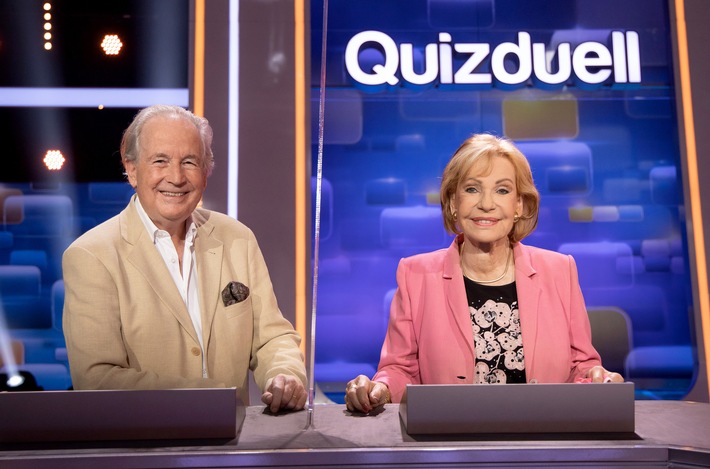 Das Erste: TV-Legenden Dagmar Berghoff und Max Schautzer bei Jörg Pilawas "Quizduell-Olymp" am Freitag, 28. Mai, 18:50 Uhr im Ersten