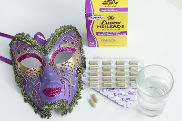 Prosit! Sodbrennenfrei an den närrischen Tagen / Luvos-Heilerde stoppt Beschwerden in Sekunden