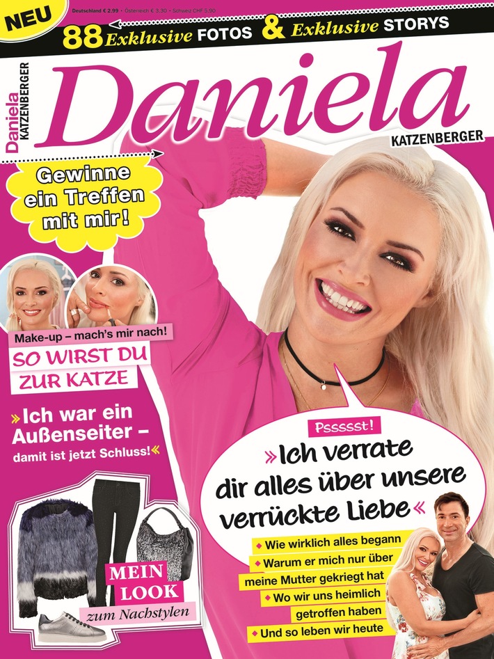 Besonderes Geschenk für ihre Fans: "Daniela Katzenberger" kommt am 18.10. als Magazin in den Handel