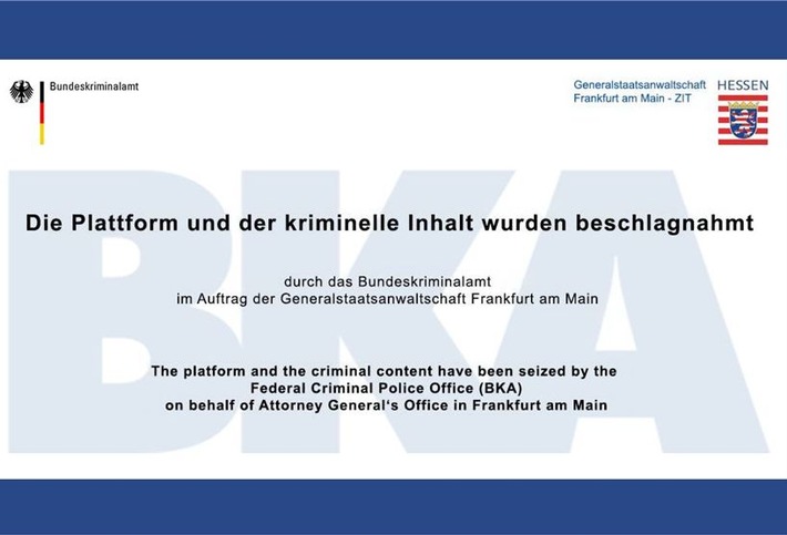 BKA: Festnahme des mutmaßlichen Betreibers einer großen deutschsprachigen Darknet-Plattform und Beschlagnahme des Servers der Plattform