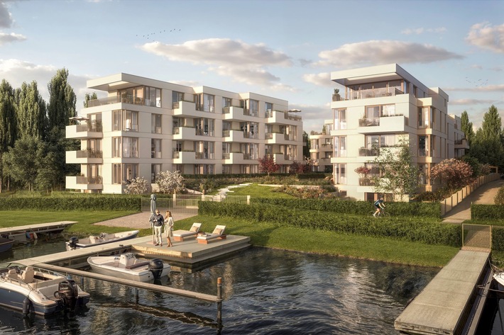 BAUWERT AG startet Vertrieb für Wohnensemble KAI in Berlin – Wohnen am Wasser auf der Halbinsel Stralau