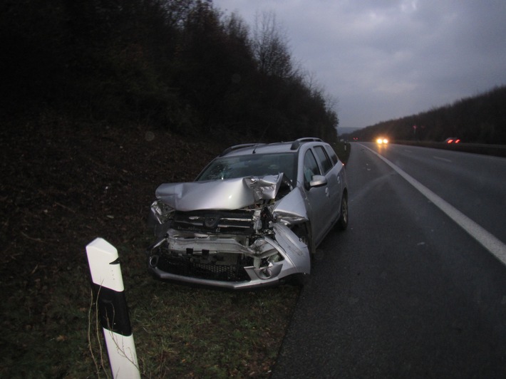 POL-VDMZ: Unfall mit Verletztem durch Ablenkung