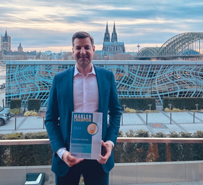 Münchener Verein glänzt erneut: Goldene Auszeichnung bei den Makler-Champions 2024 in der Krankenversicherung