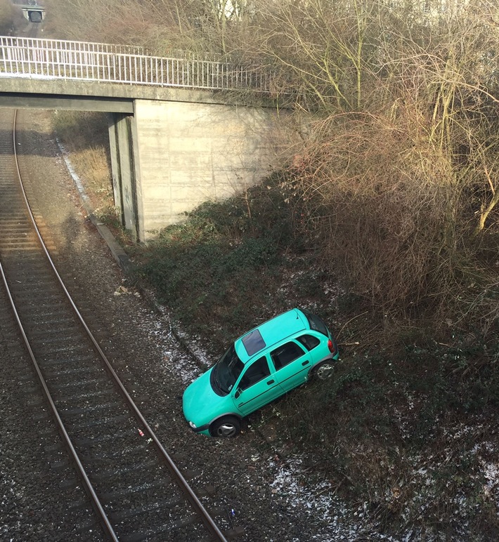 POL-PPWP: Kaiserslautern: Pedal verwechselt - Böschung hinuntergerutscht