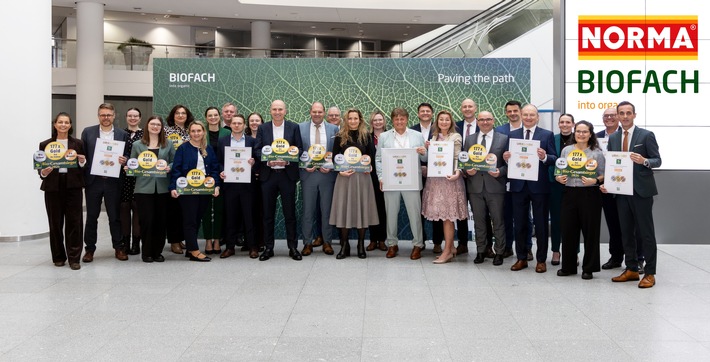 200 DLG-Medaillen auf der BIOFACH 2026: NORMA zum 17. Mal in Folge Bio-Gesamtsieger / Mit BIO SONNE Deutschlands bester Bio-Händler