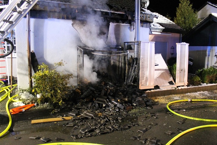 POL-OE: Brand von Einfamilienhaus in Stachelau
